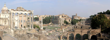 rome forum italy panoramic